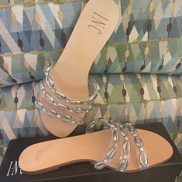 New INC clear strap shell sandals sz 8 ladies $59 - Picture 7 of 7